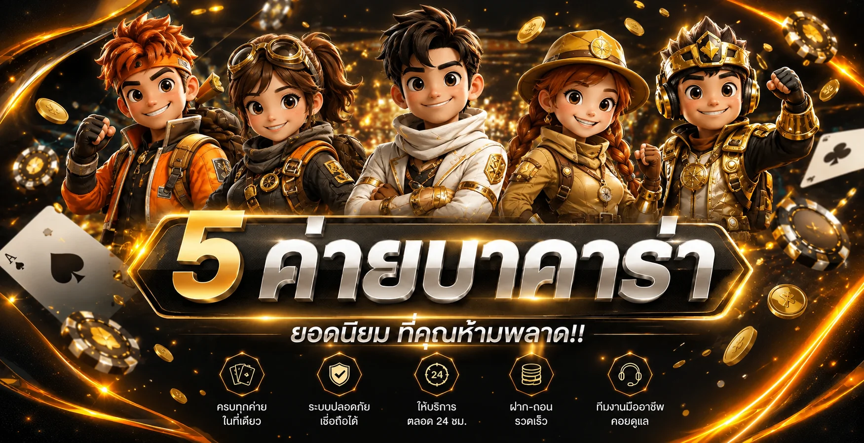 ห้าหมวดเกมยอดนิยมบน CHICAGO69